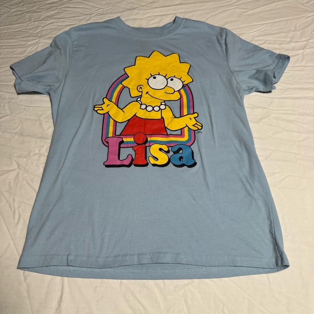 Lisa Character Light Blue Women's Short Sleeve Tee
